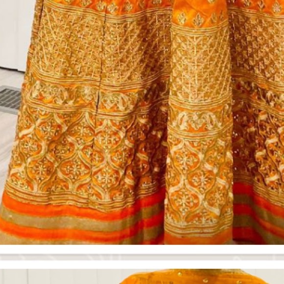 Anarkali Long Dress with Dupatta. PTP 19.”  Length 54” silk stunning silk dress - Picture 16 of 16